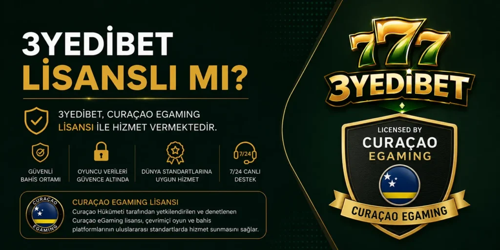 3yedibet lisanslı mı